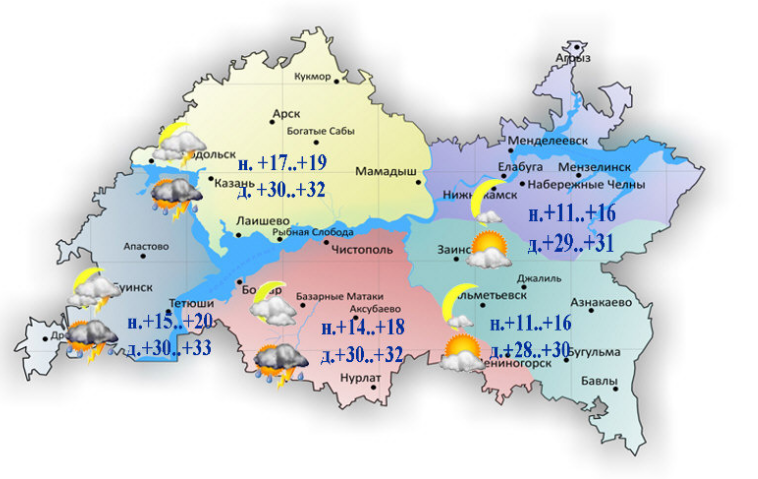 Прогноз погоды татарстан