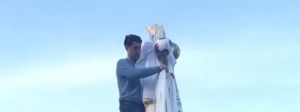 Фирдүс Тямаев багана башына менгән - видео
