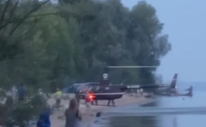Татарстанда комлыкта ял итә торган кешеләр янына вертолет төшкән - видео