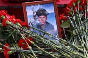 Чүпрәле районында Украинада үлгән солдатны соңгы юлга озаттылар