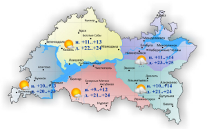 16-17 июльгә һава торышы һәм ай календаре