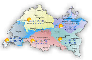 6-7 августка һава торышы һәм ай календаре