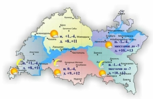 19 октябрьгә һава торышы