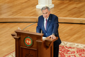 Бүген Рөстәм Миңнеханов Татарстан Дәүләт Советына еллык юллама белән мөрәҗәгать итә