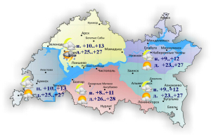 22 апрельгә һава торышы һәм ай календаре