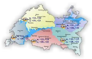 26 июньгә һава торышы һәм ай календаре