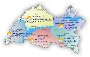 6 июньгә һава торышы һәм ай календаре