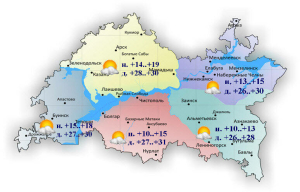 1 августка һава торышы һәм ай календаре