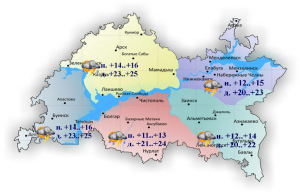 13 августка һава торышы һәм ай календаре