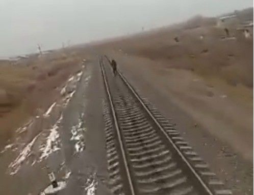 Поезд 17 яшьлек егетне бәрдереп үтергән мизгел видеокамерага эләккән