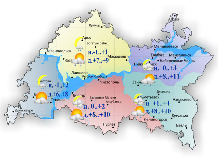 5-6 апрельгә һава торышы һәм ай календаре