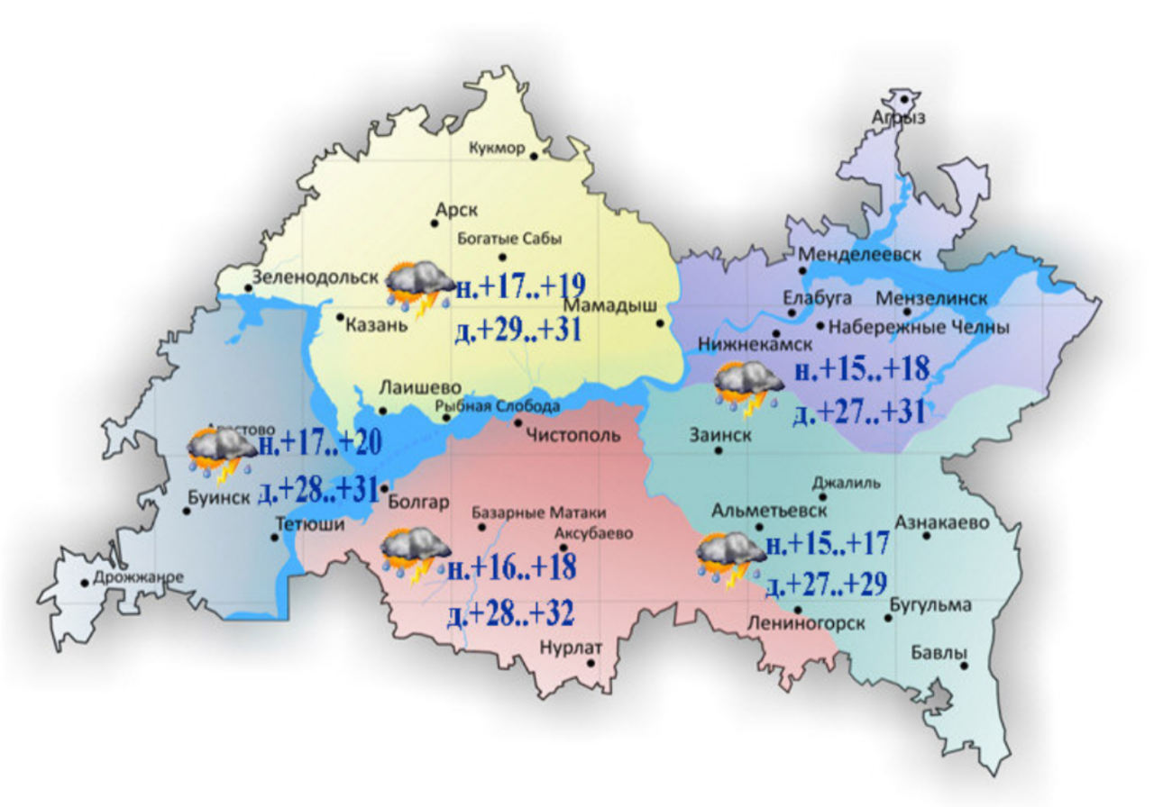 5-6 июльгә һава торышы һәм ай календаре