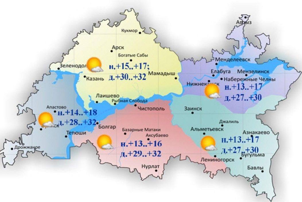 8-9 августка һава торышы һәм ай календаре