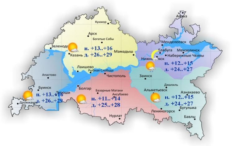 2 августка һава торышы һәм ай календаре