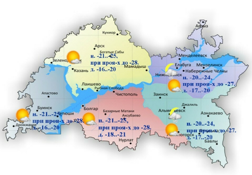 5 гыйнварга һава торышы