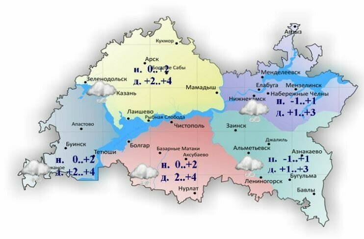 19 ноябрьгә һава торышы