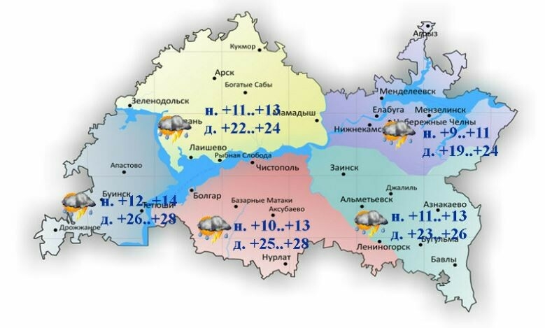 30 майга һава торышы һәм ай календаре