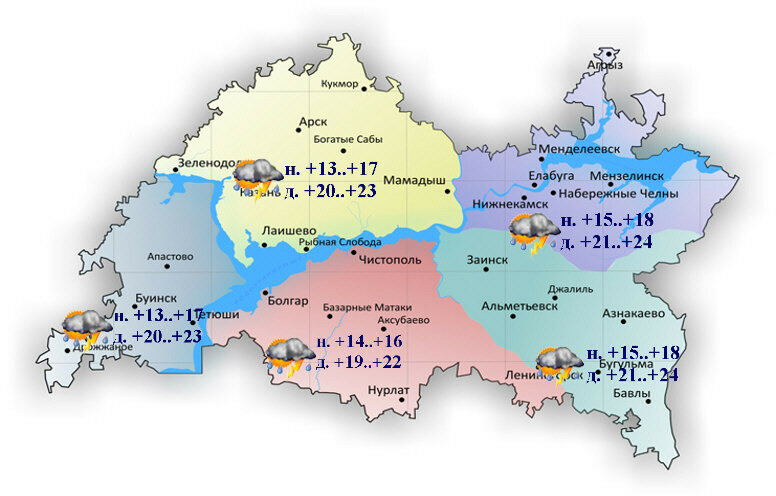 22 июньгә һава торышы һәм ай календаре