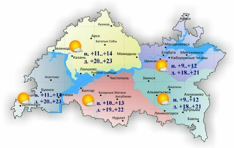 30 июньгә-1 июльгә һава торышы һәм ай календаре