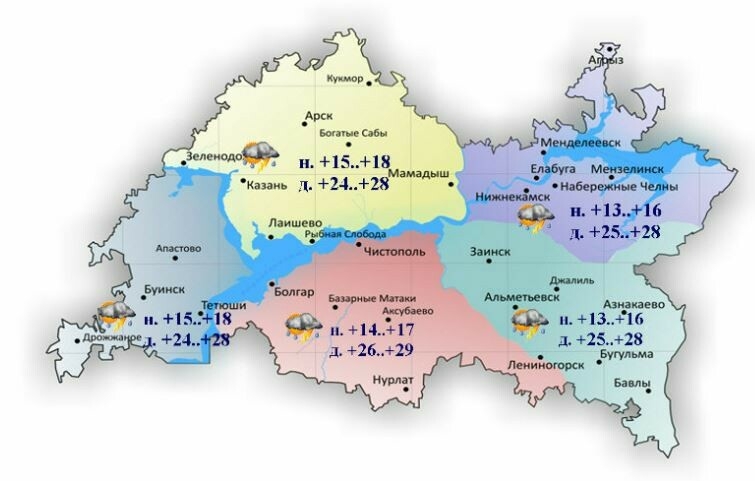 5 июньгә һава торышы һәм ай календаре