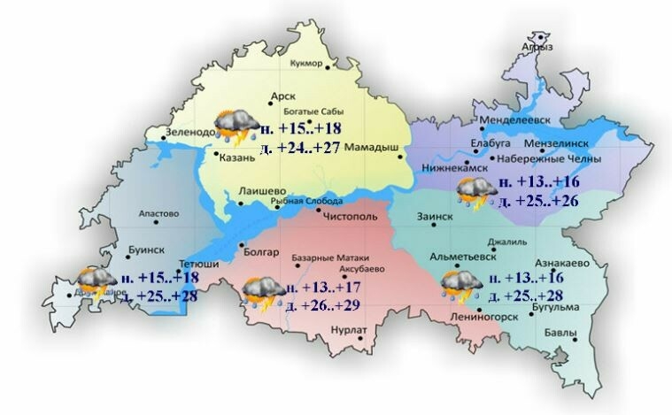 7 июньгә һава торышы һәм ай календаре