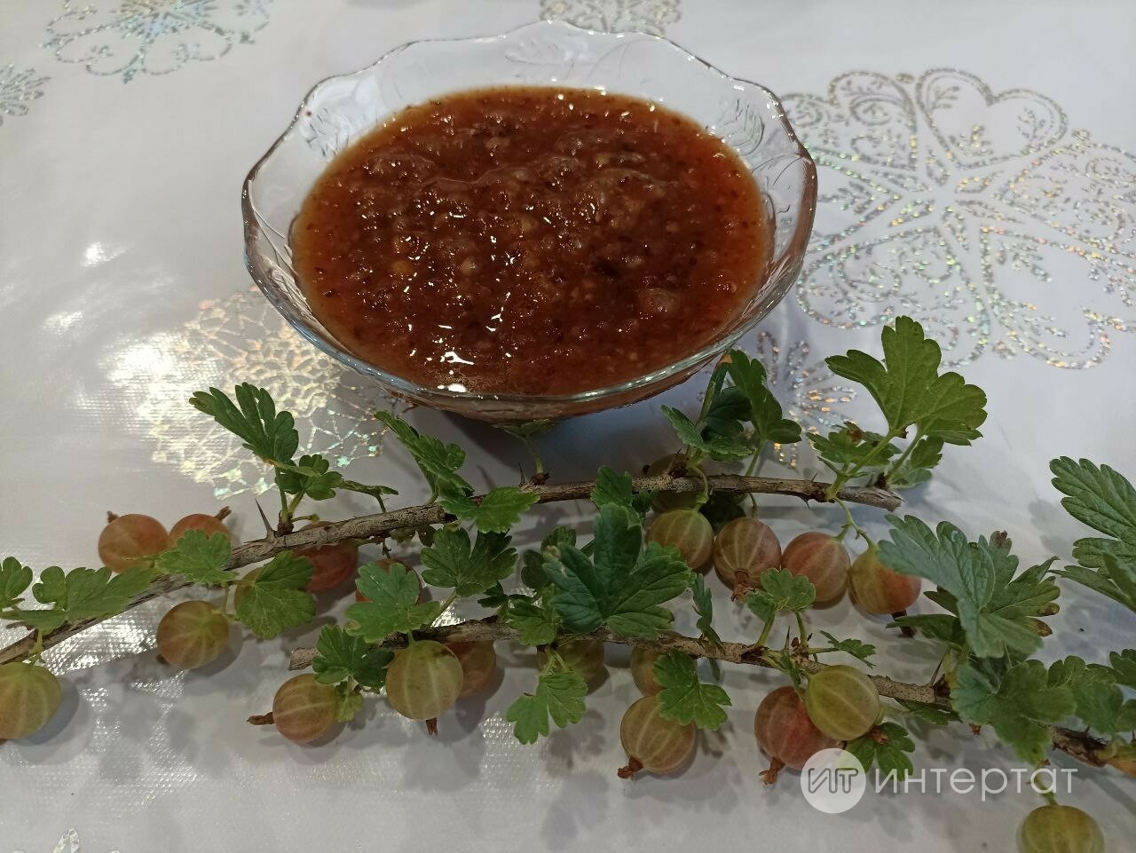 Әфлисунлы крыжовник кайнатмасы рецепты