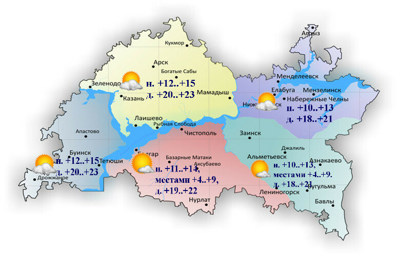 29-30 сентябрьгә һава торышы һәм ай календаре