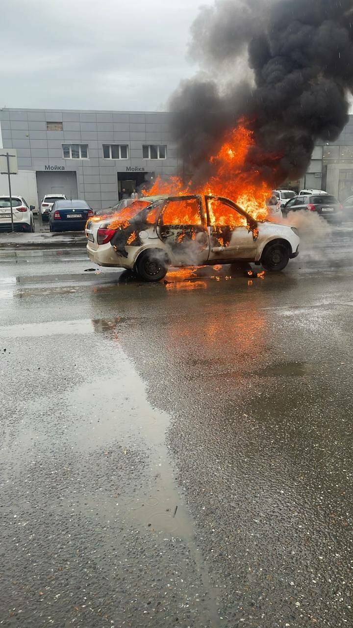 Түбән Камада ут капкан машина йөртүчесенең бите пешкән