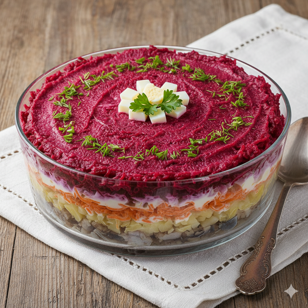 «Тун астындагы сельдь» салаты күпереп торсын өчен киңәш