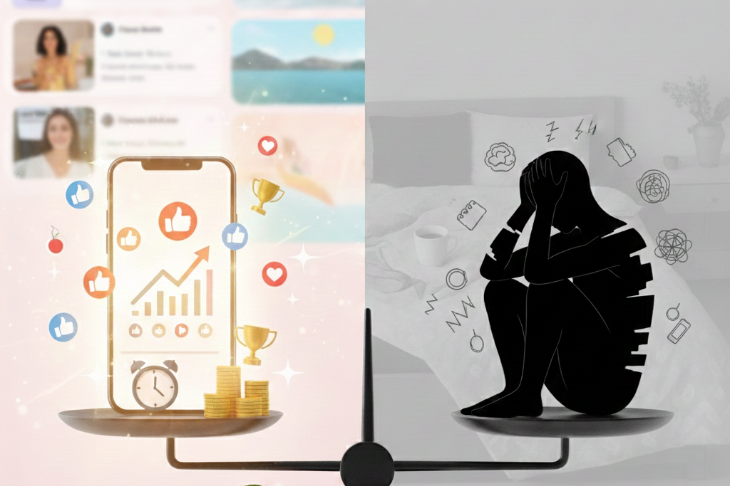 Башкаларның социаль челтәрләрдәге «уңышлы уңышлы» сәламәтлеккә зыян китерәме?