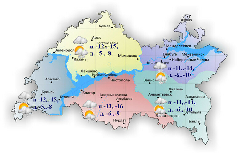 25 февральгә һава торышы