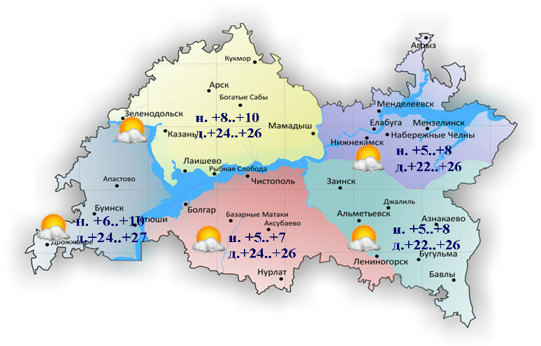 20-21 апрельгә һава торышы һәм ай календаре