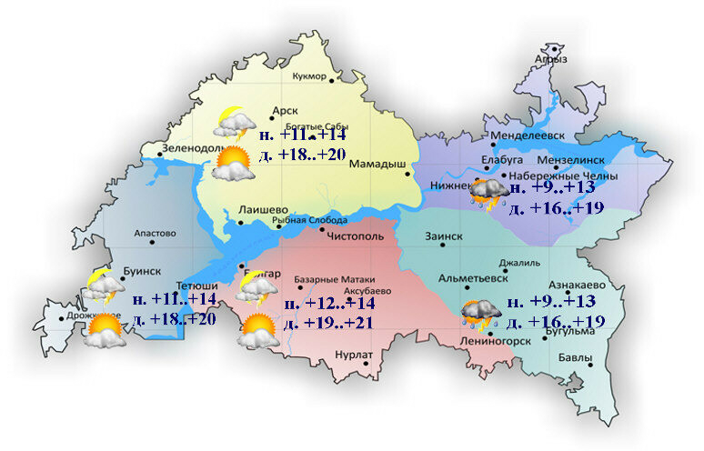 22-23 июньгә һава торышы һәм ай календаре