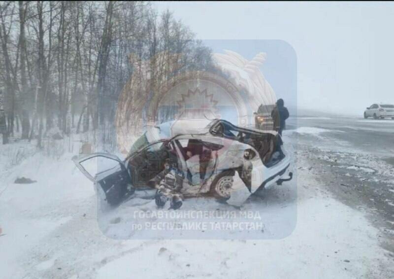 Түбән Кама районында юл һәлакәтендә ике кеше һәлак булган