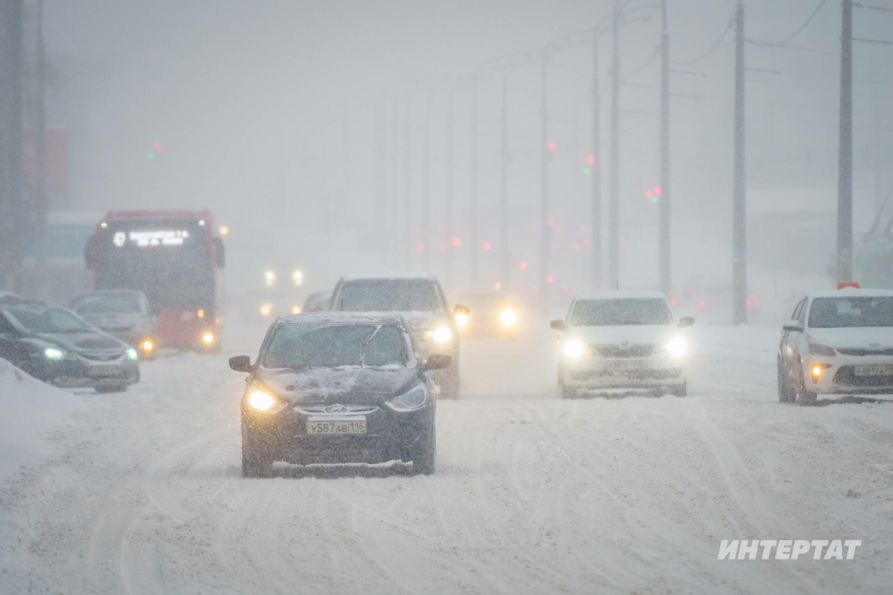 Буран һәм көчле җил сәбәпле, Татарстанда шторм кисәтүе игълан ителде